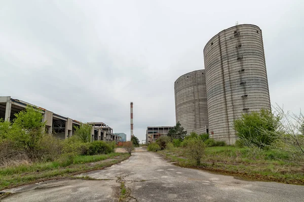 Abandoned the oldest sugar factory in Serbia. The abandoned factory buildings are in the municipality of Padinska Skela in Belgrade, Serbia.