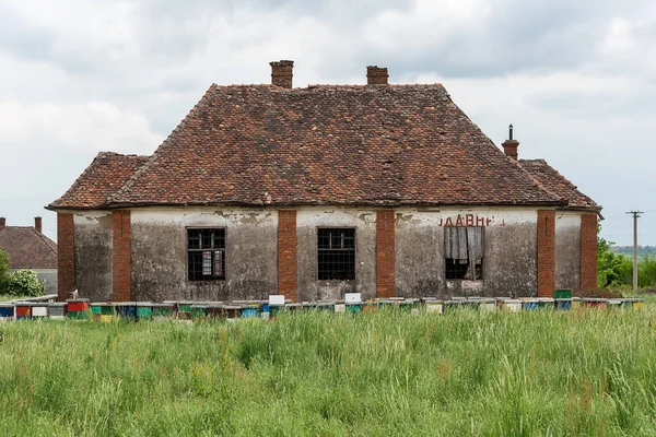 Ancienne Maison Traditionnelle Serbe Maisons Abandonnées Serbie Utilisées Par Les — Photo