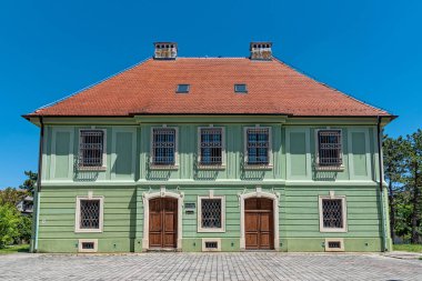 Golubinci, Sırbistan - 05 Haziran 2021: Florian Madocsnyi tarafından 1767 'den beri yürütülen bir projeye göre, 