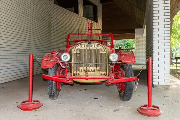 Zobnatica Sérvia Junho 2021 Caminhão Road Dos Bombeiros Vintage — Fotografia de Stock