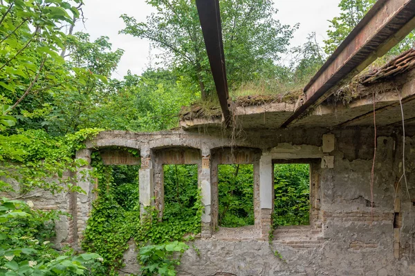 Edificio Abandonado Ruinas Casas Abandonadas — Foto de Stock