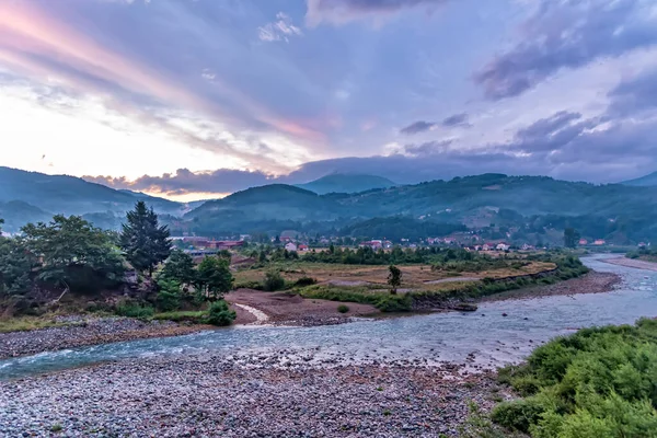 Scenic View Landscape Tara River Montenegro Mountains — Stock Photo, Image
