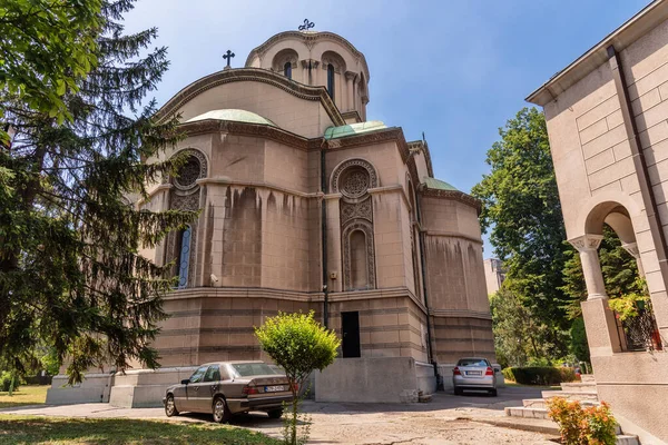Belgrade Serbia Agustus 2021 Gereja Alexander Nevsky Ini Adalah Sebuah — Stok Foto
