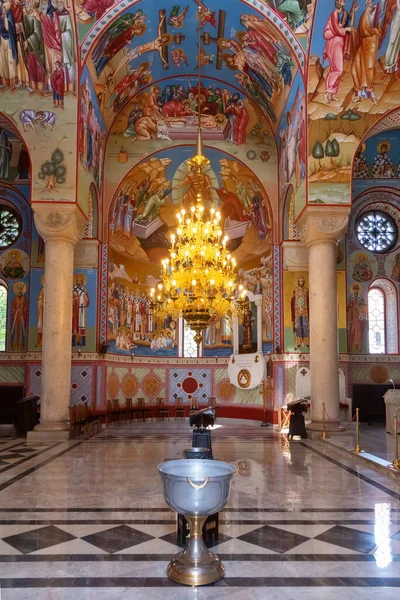 Belgrado Serbia Agosto 2021 Interior Iglesia San Alejandro Nevski Esta — Foto de Stock