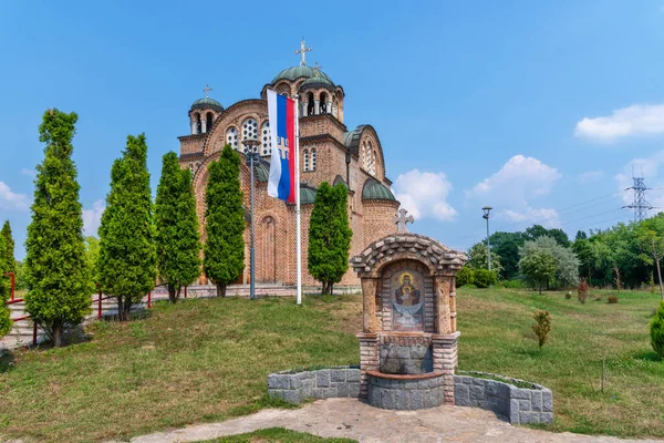 Belgrado Servië Juli 2021 Orthodoxe Kerk Van Sint Lucas Apostel — Stockfoto