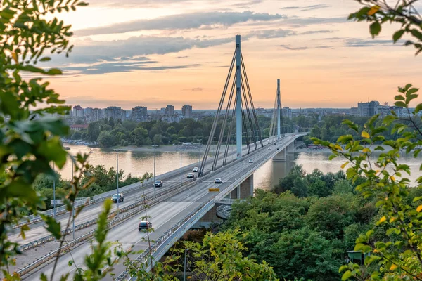 Новий Сад Сербія Серпня 2021 Міст Свободи Новому Саді — стокове фото