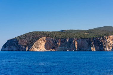 Yunanistan 'ın Lefkada adasındaki sahil.