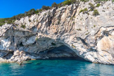Papanikolis Mağarası, Meganisi, Lefkas, Yunanistan-Iyon Denizi