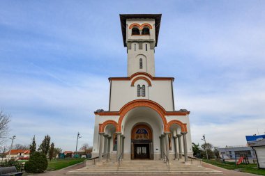 Novi Sad, Serbia - November 15, 2025: The Orthodox Church of the Ascension of Our Lord in the settlement of Klisa in Novi Sad