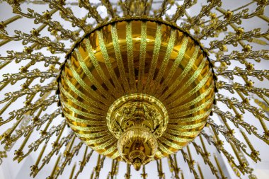 A nice big chandelier in the Orthodox church