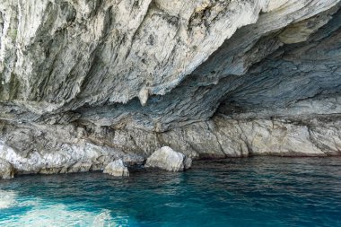 Papanikolis Mağarası, Meganisi, Lefkas, Yunanistan-Iyon Denizi
