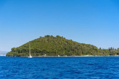 Yunanistan 'ın Lefkada adasındaki sahil.
