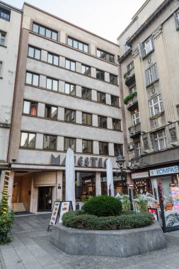 Belgrad, Sırbistan - 20 Aralık 2025: Belgrad, Sırbistan 'daki Majestic Oteli.