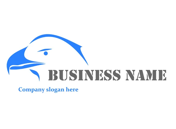 Blauwe eagle-logo — Stockvector