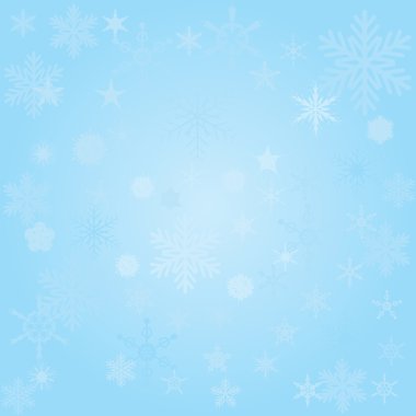 Kar taneleriyle kış arkaplanı