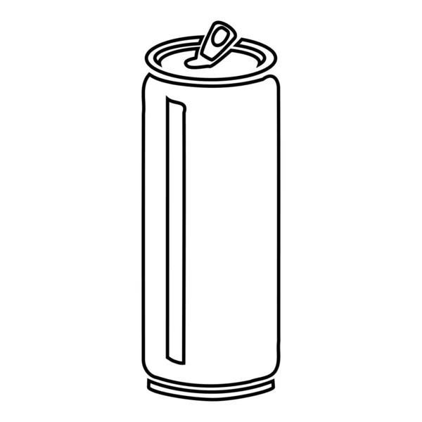 アイコンは 缶ベクトルシルエットのシンプルなイラスト — ストックベクタ