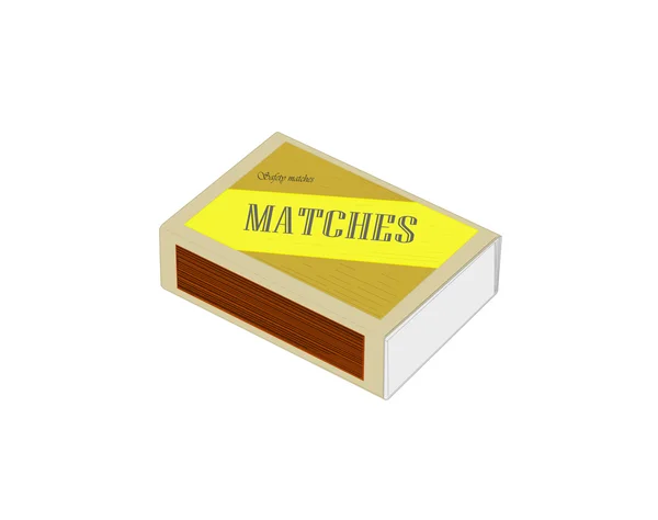 Matchbox — Stockvector