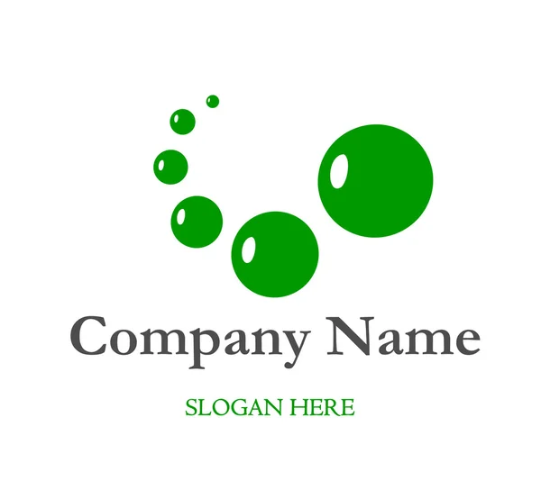 Logotipo de bolhas — Vetor de Stock