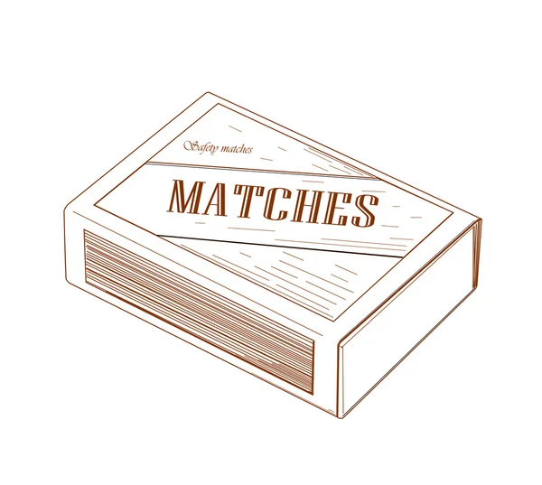 Matchbox — Stockvector
