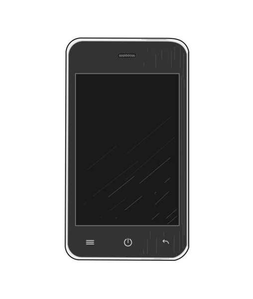 Téléphone portable isolé — Image vectorielle
