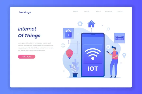 Internet Things Concepts — 스톡 벡터