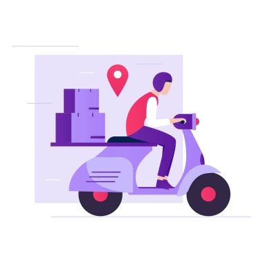 Hızlı dağıtım illüstrasyon tasarımı konsepti. Web siteleri, iniş sayfaları, mobil uygulamalar, posterler ve afişler için resimler.