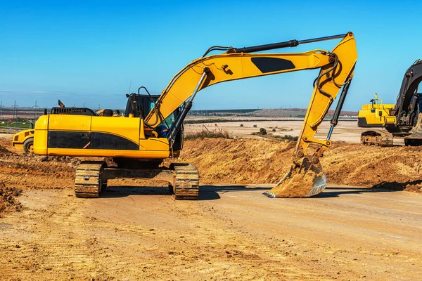 Construction Crawler Equipment Excavator — Stock Photo, Image