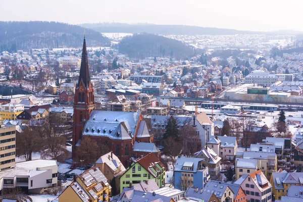 Heidenheim in de winter Rechtenvrije Stockafbeeldingen