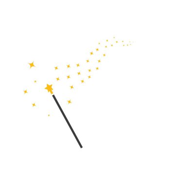 wand sihirli vektör resimleme şablonu