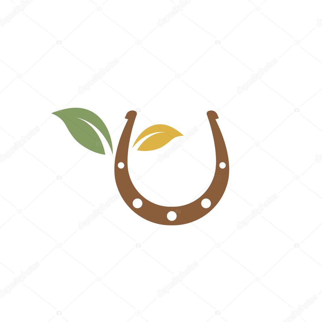 Horse shoe  icon vector illustration design