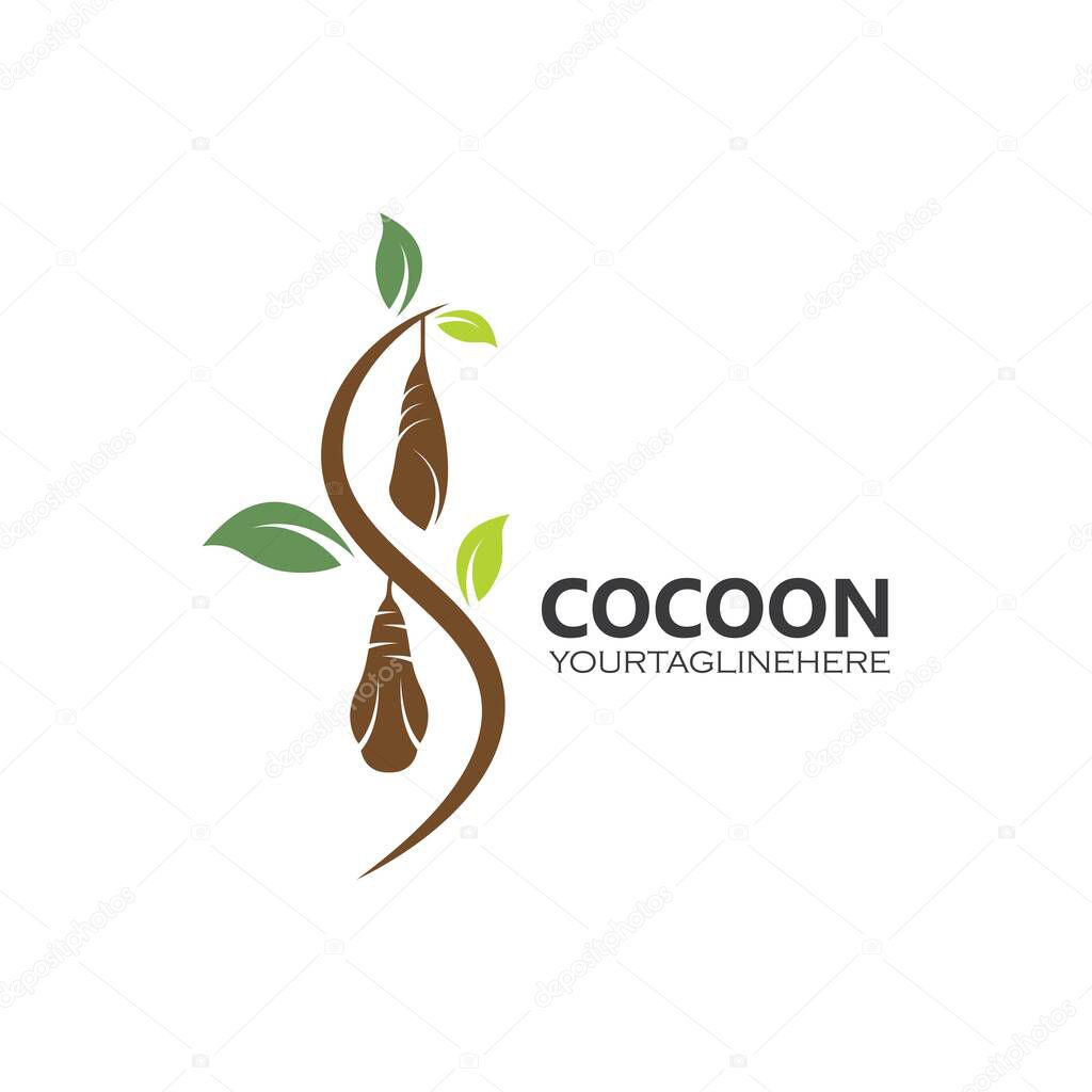 Cocoon vector illustrtion design template