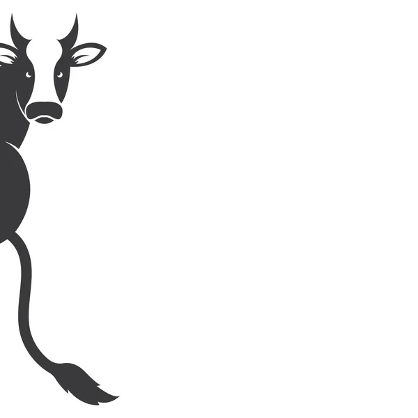 Návrh Šablony Vektorové Ilustrace Ikony Krávy — Stockový vektor