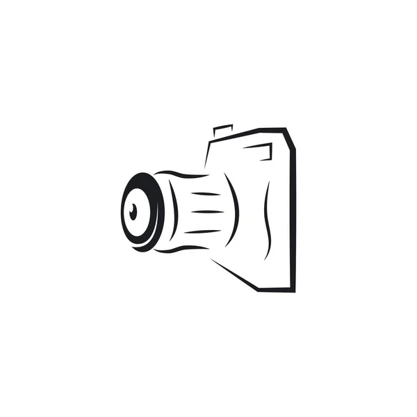 Šablona Návrhu Vektoru Ikony Fotoaparátu — Stockový vektor