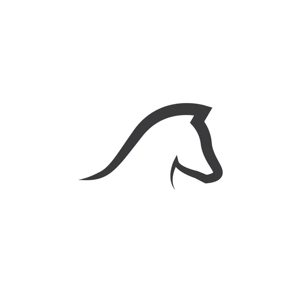 Icona Cavallo Modello Illustrazione Vettoriale Design — Vettoriale Stock