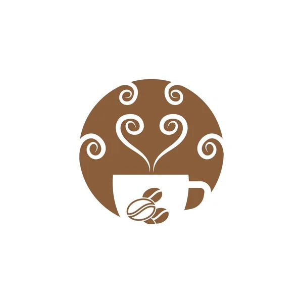 Kaffeetasse Vorlage Vektor Icon Design — Stockvektor