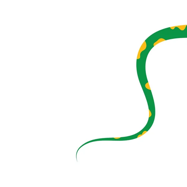 Serpente Coda Vettore Illustrazione Icona Disegno — Vettoriale Stock