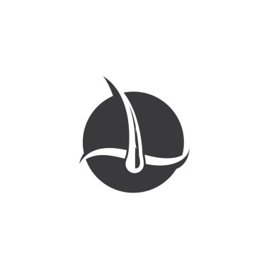 saç kökü ikonu vektör çizim şablonu