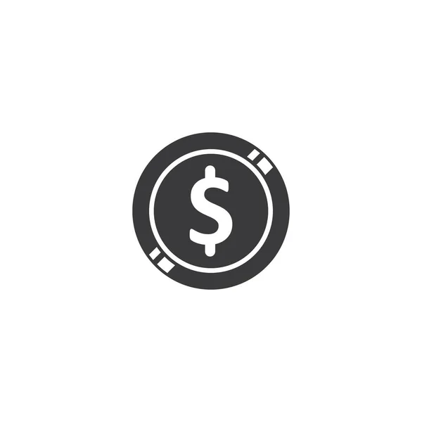Návrh Ikony Mince Peníze Vektor Ilustrace — Stockový vektor