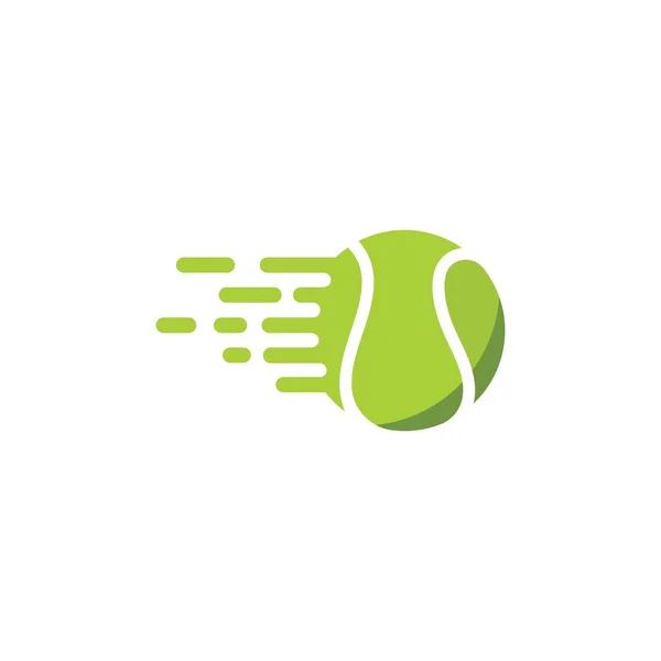 Icône Balle Tennis Rapide Vecteur Illustration Conception Modèle Web — Image vectorielle