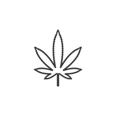 kenevir yaprağı vektör resmetme şablonu