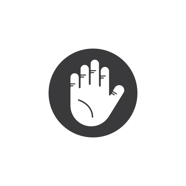 Hand Symbol Vektor Illustration Design Vorlage — Stockvektor