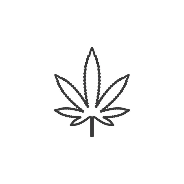 大麻叶矢量图标图解设计模板 — 图库矢量图片