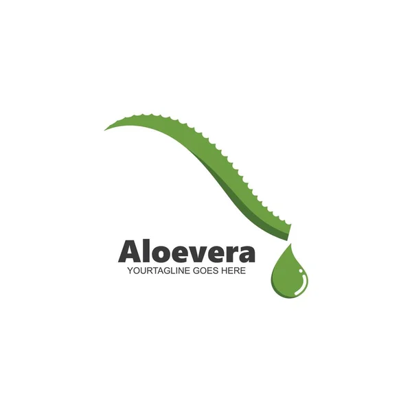 Aloevera Icône Vectoriel Illustration Modèle Conception — Image vectorielle