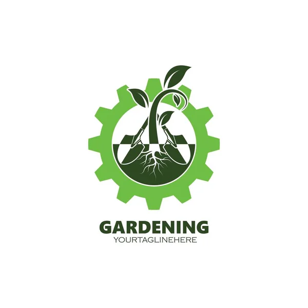 Modèle Conception Illustration Vectorielle Icône Jardinage — Image vectorielle