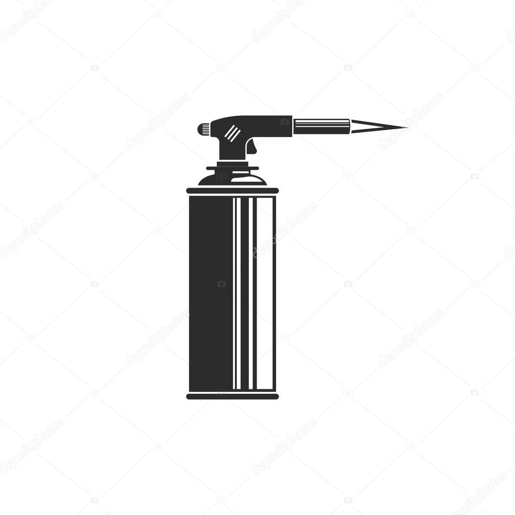 gas torch bottle icon vector illustration design template web