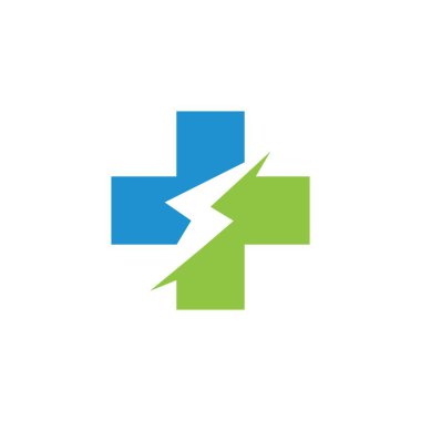 çapraz tıbbi simge vektör çizim şablonu