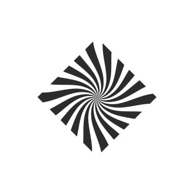 girdap ve spiral ikon vektör çizim şablonu