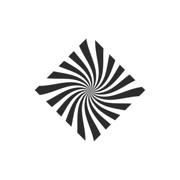 Vortice Spirale Icona Vettoriale Illustrazione Modello Design — Vettoriale Stock