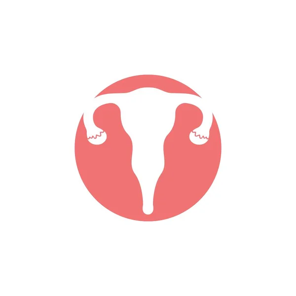 Female Reproduction Icon Vector Illustration Design Template — Stock Vector