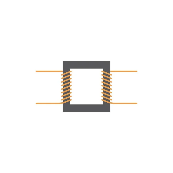 Transformador Eléctrico Icono Vector Ilustración Diseño — Archivo Imágenes Vectoriales